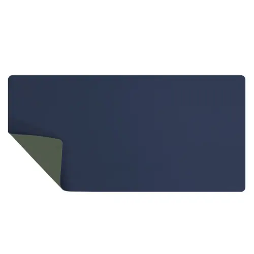 Tapis sous-main réversible - 80 x 40 cm - Marine / vert - Fellowes photo du produit
