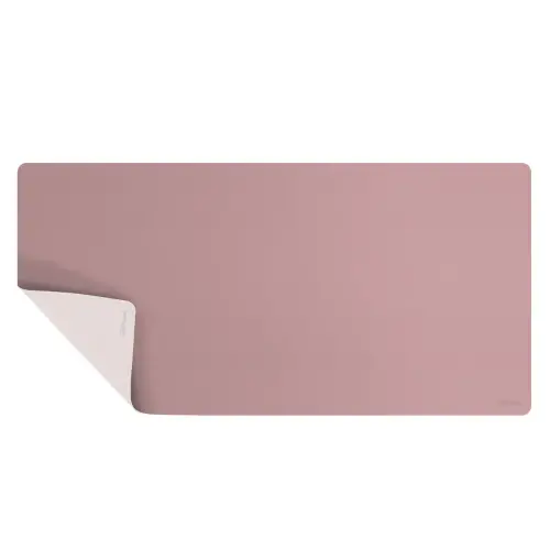 Tapis sous-main réversible - 80 x 40 cm - Rose et taupe - Fellowes photo du produit