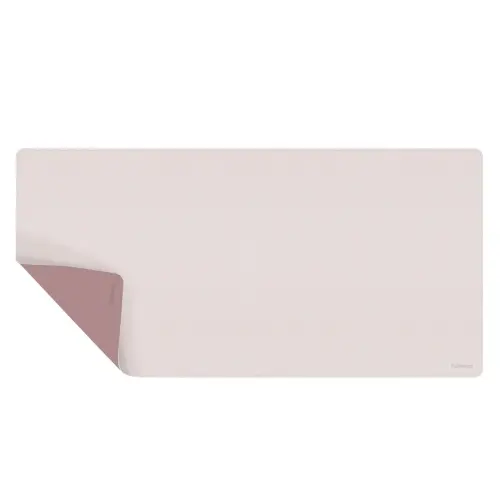 Tapis sous-main réversible - 80 x 40 cm - Rose et taupe - Fellowes photo du produit