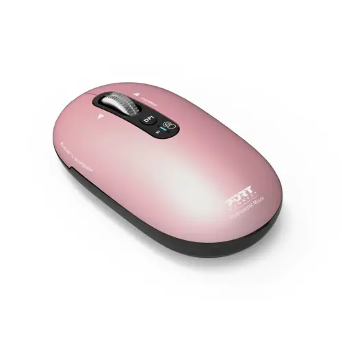 Souris sans fil PURE MAC - Bluetooth - Rechargeable - Rose - Port Connect photo du produit