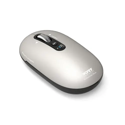 Souris sans fil PURE MAC - Bluetooth - Rechargeable - Beige - Port Connect photo du produit