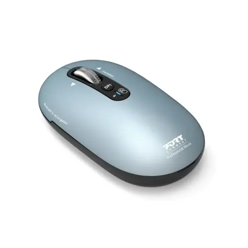 Souris sans fil PURE MAC - Bluetooth - Rechargeable - Bleu - Port Connect photo du produit