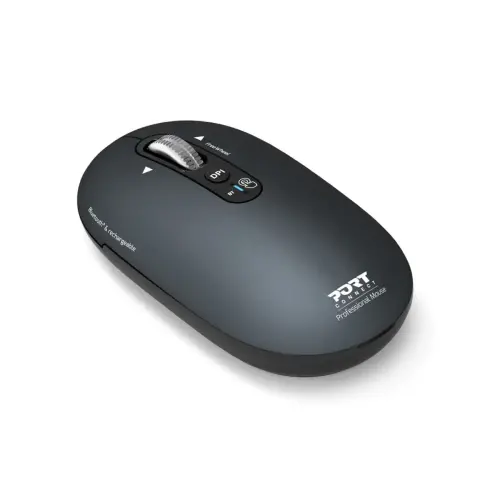 Souris sans fil PURE MAC - Bluetooth - Rechargeable - Gris - Port Connect photo du produit