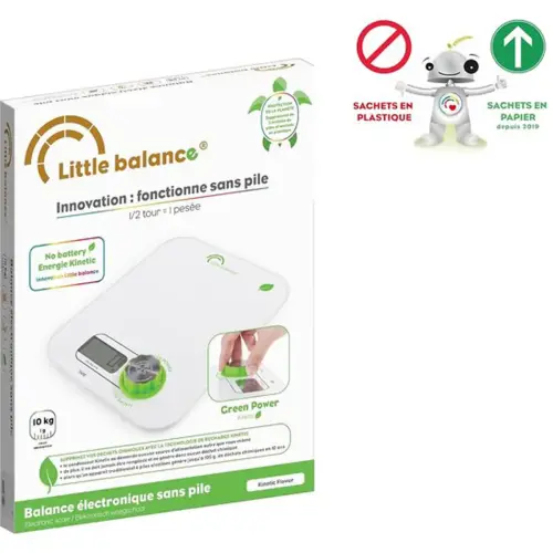 P&egrave;se-lettres Green Power Kinetic - 10 kg - Little Balance photo du produit