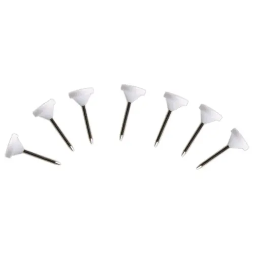 100 Epingles de signalisation - t&ecirc;te blanche photo du produit