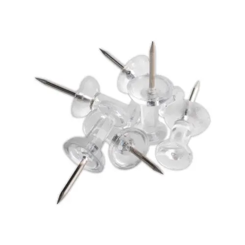 25 Punaises push-pins &agrave; t&ecirc;te incolore photo du produit