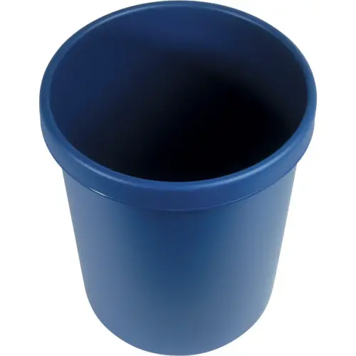 Corbeille &agrave; papier  18 L bleu - HELIT photo du produit