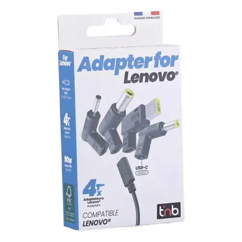 Embouts USB-C pour chargeur Lenovo - T'nB photo du produit
