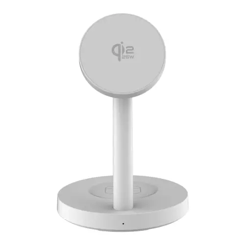 Chargeur à induction - 3 en 1 - 25W - Blanc - T'nB photo du produit