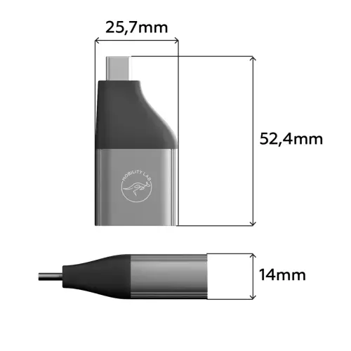 Adaptateur USB-C vers Ethernet - Mobility Lab photo du produit