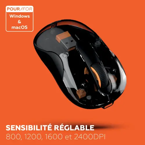 Souris sans fil - Bluetooth - Noir - Mobility Lab photo du produit