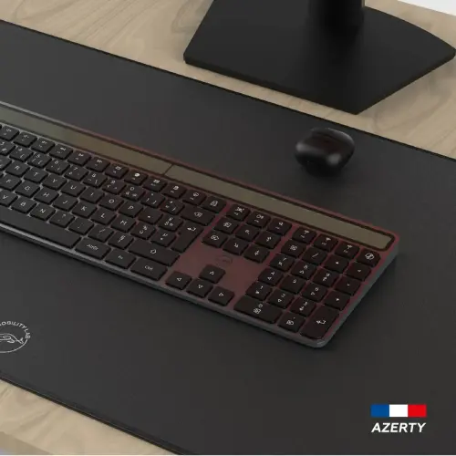 Clavier solaire - Sans fil - Azerty - Noir - Mobility Lab photo du produit