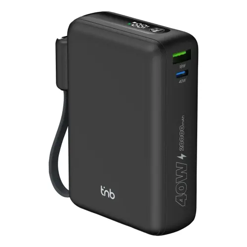 Batterie externe - C&acirc;ble USB-C - 40W - T'nb photo du produit