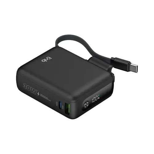 Batterie externe - C&acirc;ble USB-C - 30W - T'nb photo du produit