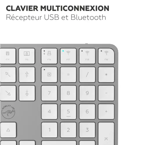 Clavier sans fil - Blanc - Mobility Lab photo du produit