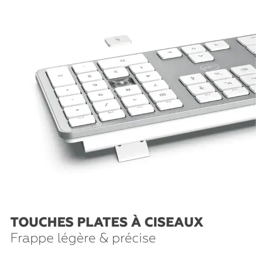 Clavier filaire - Blanc - Mobility Lab photo du produit
