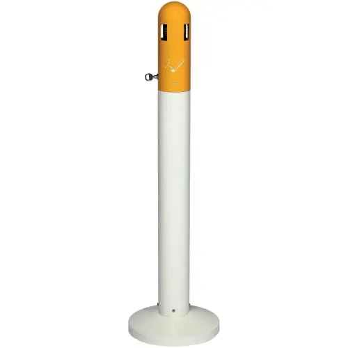 Cendrier sur pied - 3L - Blanc - Prrobbax photo du produit