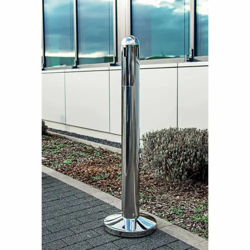 Cendrier sur pied - 3L - Inox- Prrobbax photo du produit