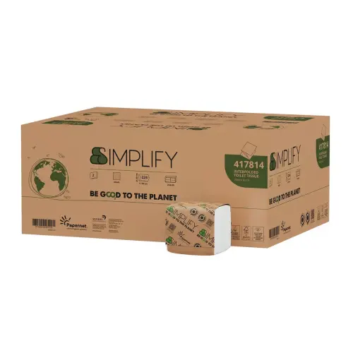 40 paquets papier toilette plié Simplify photo du produit