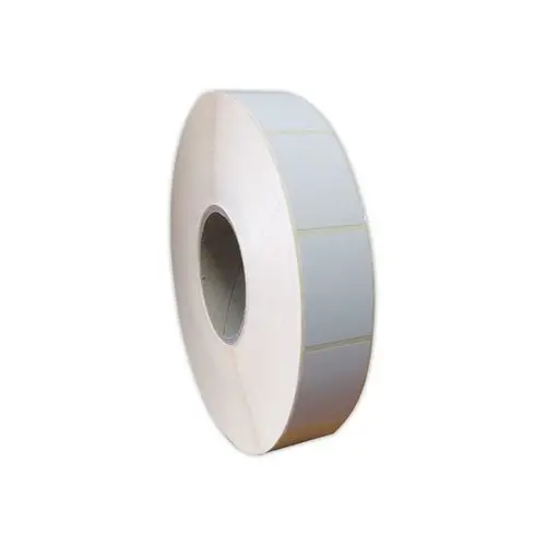 Rouleau de 4 000 &eacute;tiquettes adh&eacute;sives blanches 38X53 photo du produit