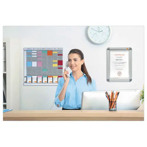 Kit de planning annuel &agrave; fiche T - 8 colonnes - 24 fentes - NOBO photo du produit