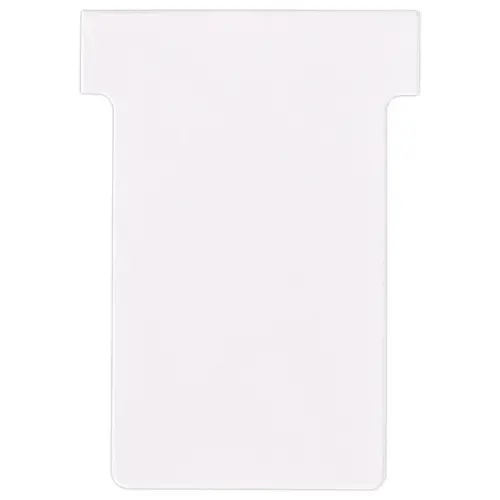 100 Fiches T pour planning - Taille 2 - Blanc - NOBO photo du produit