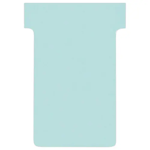 100 Fiches T pour planning - Taille 2 - Bleu clair - NOBO photo du produit