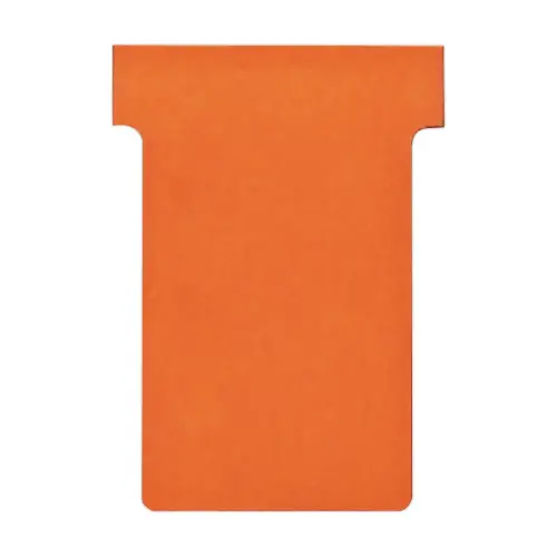 100 Fiches T pour planning - Taille 2 - Orange - NOBO photo du produit