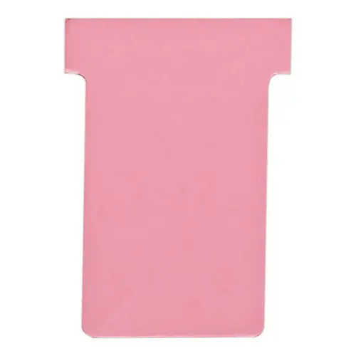 100 Fiches T pour planning - Taille 2 - Rose - NOBO photo du produit
