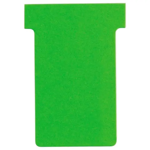 100 Fiches T pour planning - Taille 2 - Vert - Nobo photo du produit
