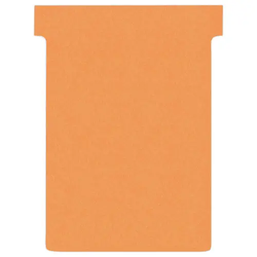 100 Fiches T pour planning - Taille 3 - Orange - NOBO photo du produit