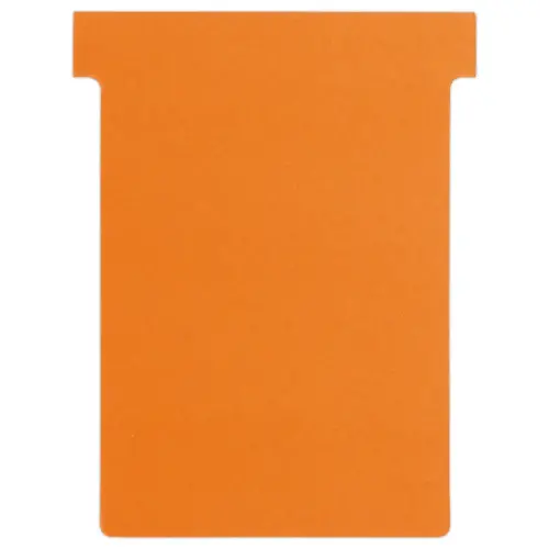 100 Fiches T pour planning - Taille 3 - Orange - Nobo photo du produit