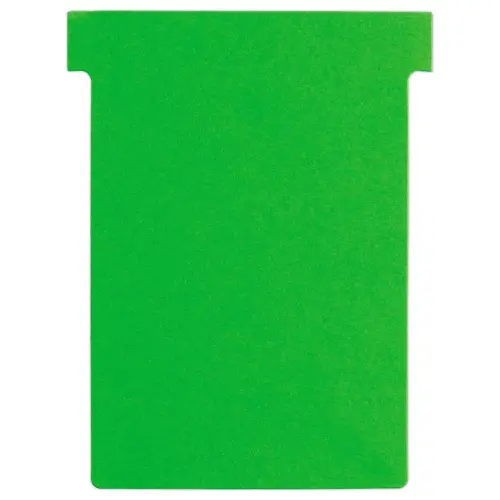 100 Fiches T pour planning - Taille 3 - Vert - Nobo photo du produit