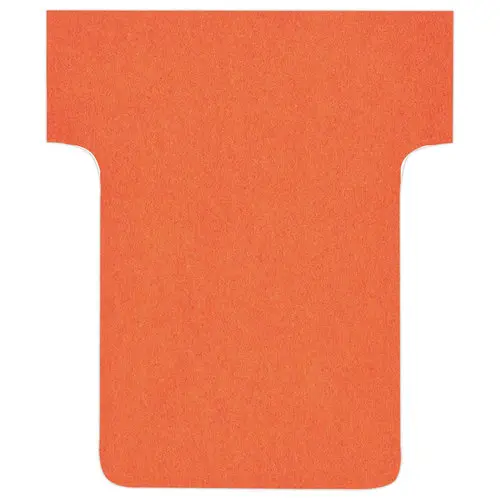 100 Fiches T pour planning - Taille 1,5 - Rouge - NOBO photo du produit