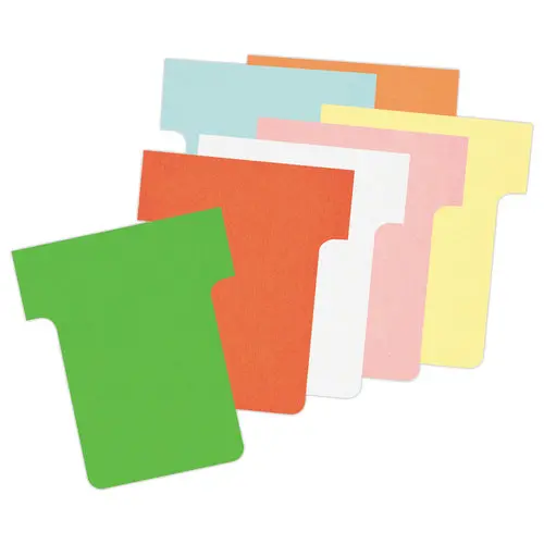 100 Fiches T pour planning - Taille 1,5 - Rose - NOBO photo du produit