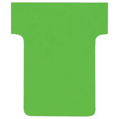 100 Fiches T pour planning - Taille 1,5 - Vert - NOBO photo du produit