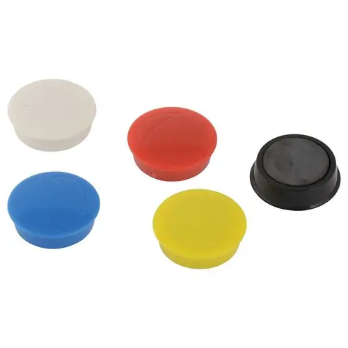 5 Aimants de bureau ronds 27 mm - assortiments photo du produit