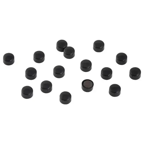 16 Aimants ronds - Ø 10 mm - Noir - Wonday photo du produit