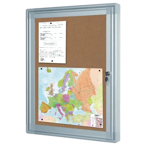 Vitrine d'intérieur - 78 x 104,5 cm - Fond liège - Bi Office photo du produit