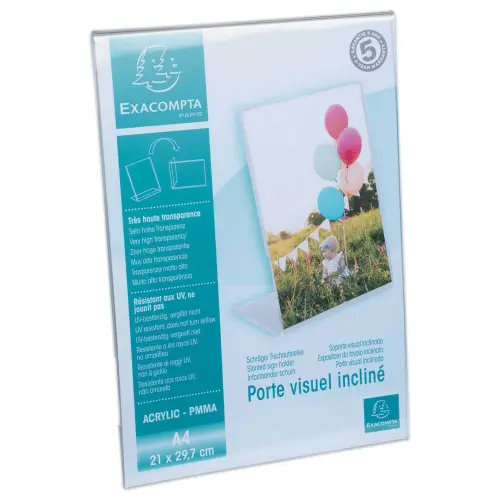 Présentoir de table incliné à poser - A4 - Exacompta photo du produit