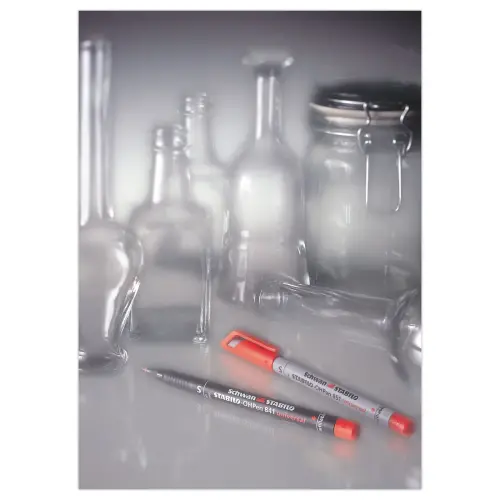 Marqueur OHPen permanent super fin 0,4 - Pointe super fine - Rouge - STABILO photo du produit