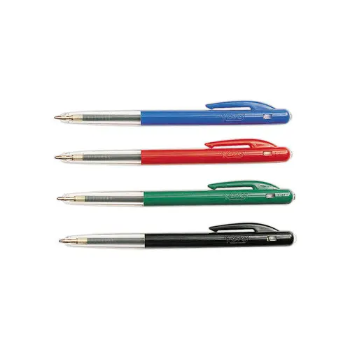 Stylo bille rétractable M10 - Écriture moyenne - Rouge - BIC photo du produit