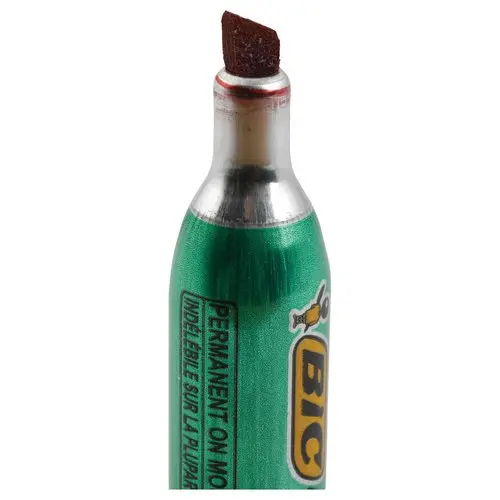 Mini marqueur permanent Marking Onyx 1481  - pointe biseau - Rouge - BIC photo du produit