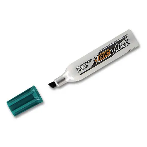 Marqueur effaçable à sec Velleda 1781 pointe biseau - Vert - BIC photo du produit