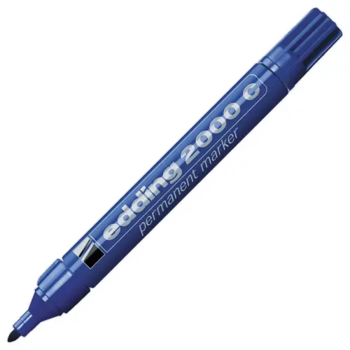 Marqueur permanent 2000 - Pointe ogive - Bleu - Edding photo du produit