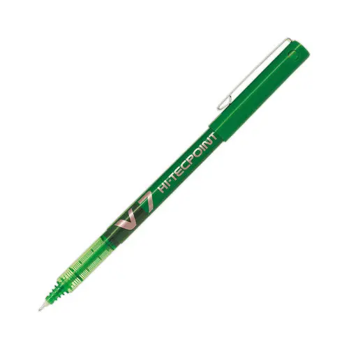 Stylo roller pointe aiguille Hi-Tecpoint V7 - Vert - PILOT photo du produit