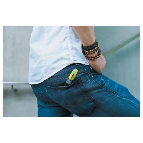 Surligneur LUMINATOR - Encre liquide - Pointe biseaut&eacute;e - Jaune - Stabilo photo du produit