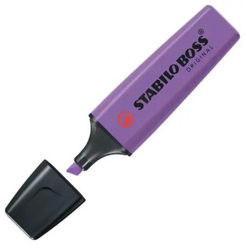 Surligneur BOSS ORIGINAL - Pointe biseaut&eacute;e - Violet - Stabilo photo du produit