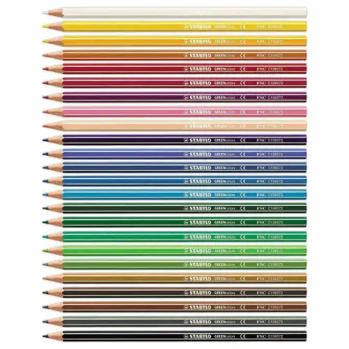12 Crayons de couleur GREENcolors - Bois FSC® - Couleurs assorties - STABILO photo du produit