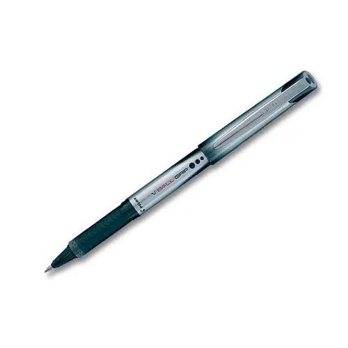 Stylo roller V Ball Grip 07 - Pointe m&eacute;tal - Ecriture moyenne - Noir - Pilot photo du produit